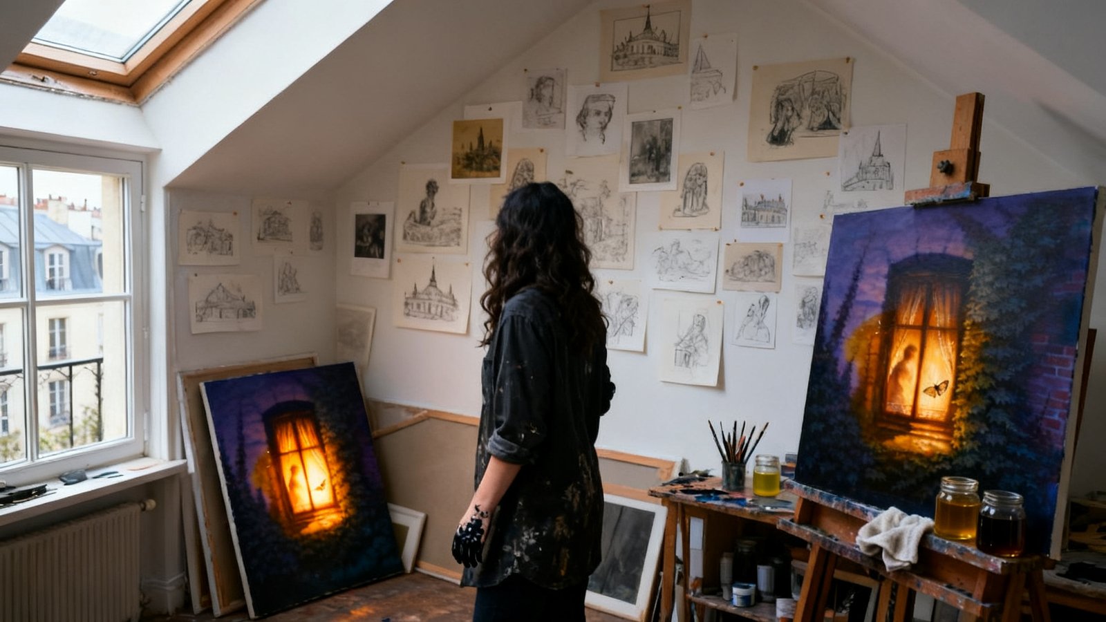 Carmen Delacroix at work in the studio